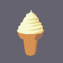 National Vanilla Ice Cream Day Ice Cream Cone GIF