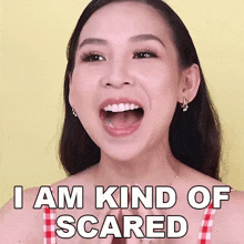 I Am Kind Of Scared Tina Yong GIF - I Am Kind Of Scared Tina Yong I Feel A Little Worried GIFs