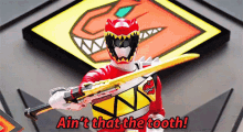 Power Rangers Red Ranger GIF - Power Rangers Red Ranger Aint That The Tooth GIFs