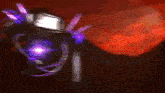 a blurred image of two monsters fighting each other