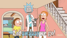Rick And Morty Away We Go GIF - Rick And Morty Away We Go Conversing GIFs