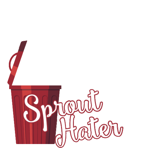 Sprout Hater Christmas Sticker - Sprout Hater Christmas Sprouts Stickers