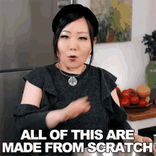 All Of This Are Made From Scratch Emily Kim GIF - All Of This Are Made From Scratch Emily Kim Maangchi GIFs