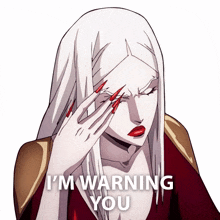 im warning you carmilla castlevania this is a warning first and only warning