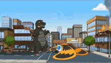Family Guy Godzilla GIF