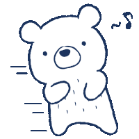 White Bear Sticker