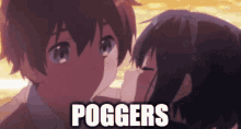 Poggers Kiss GIF - Poggers Kiss Anime GIFs