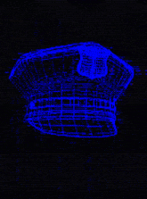 a blue pixelated background with a black background and a lot of blue dots