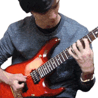 Playing The Guitar Tim Henson Sticker - Playing The Guitar Tim Henson Polyphia Stickers