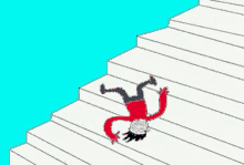 Falling Down Stairs GIF