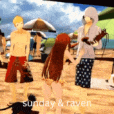 Sunven Sunday And Raven GIF - Sunven Sunday And Raven Futaba And Yusuke GIFs