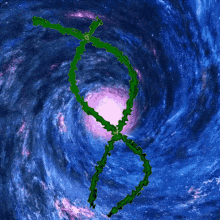 a picture of a spiral galaxy with the letter a in the center
