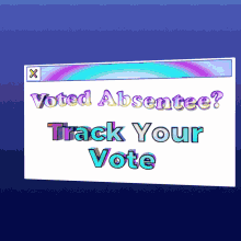 If You Voted By Mail Track Your Vote GIF