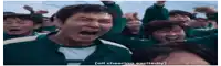 a group of people are cheering and one of them is screaming