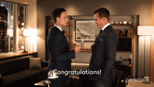 Congratulations Harvey Specter GIF - Congratulations Harvey Specter Mike Ross GIFs