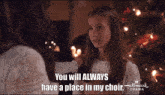 Elizabeth Allie Wcth Hearties Christmas You Will Always Have Place In My Choir GIF