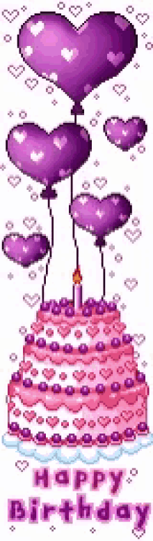 Happy Birthday Cake GIF - Happy Birthday Cake Ballons GIFs
