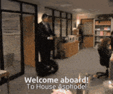 a man on a segway says welcome aboard