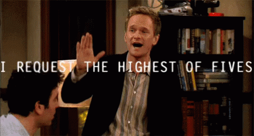 Highest Of Fives GIF - High Five Barney Stinson Neil Patrick Harris GIFs