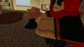 a cartoon character wearing sunglasses and a red cape