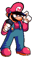 Mario Down Pose Sticker
