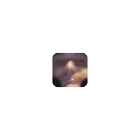 a blurry picture of a man 's face with a ring in his mouth