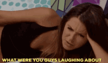 Bbangela What Are You Laughing About GIF - Bbangela What Are You Laughing About Angela Rummans GIFs