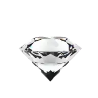 a diamond with a white background has a rainbow of colors
