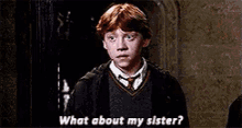 Ron Weasley Sister GIF - Ron Weasley Sister What GIFs