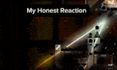 a screenshot of a video game with the words my honest reaction above it
