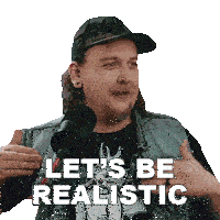 Let'S Be Realistic Austin Dickey Sticker - Let'S Be Realistic Austin Dickey The Dickeydines Show Stickers