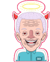 Squidgame Oldman Sticker - Squidgame Oldman Devil Stickers