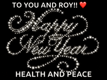 a black background with white letters that say happy new year