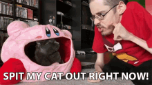 Spit My Cat Out Right Now Ricky Berwick GIF - Spit My Cat Out Right Now Ricky Berwick Ricky Berwick Vlog GIFs