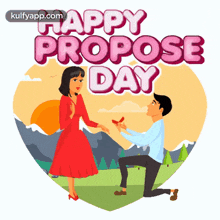 Happy Propose Day.Gif GIF - Happy Propose Day Romantic Mood Loveyou GIFs