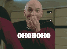 a man in a red shirt says ohooho what the fire !!