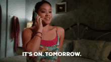 Let'S Do It GIF - Its On Tomorrow On The Phone GIFs