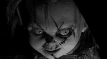 chucky scary doll creepy smile looking