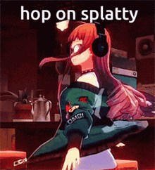 Splatoon Hop On Splatty GIF - Splatoon Hop On Splatty Futaba Sakura GIFs