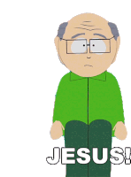 Jesus Mr Garrison Sticker - Jesus Mr Garrison South Park Stickers