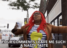 comments leave me such a nasty taste dislike unpleasant lizzo