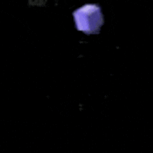 a purple gamecube logo is displayed on a black background