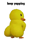 Keep Yapping Duck Duck Shaker Sticker - Keep Yapping Duck Keep Yapping Duck Shaker Stickers