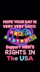 a poster that says " hope your day is very very gay !!! "