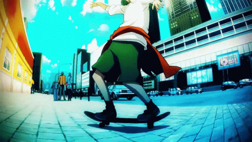 Skateboard Boy Anime Character Background Wallpaper Image For Free Download   Pngtree