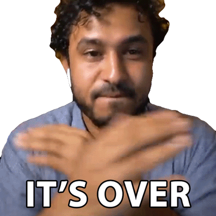 Its Over Abish Mathew Sticker - Its Over Abish Mathew Its Done Stickers