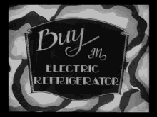 Vintage Tv Commercial Black And White GIF - Vintage Tv Commercial Black And White Electric Refrigerator GIFs