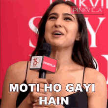 Moti Ho Gayi Hain Sara Ali Khan GIF - Moti Ho Gayi Hain Sara Ali Khan Pinkvilla GIFs