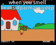pacman sweep meme caption