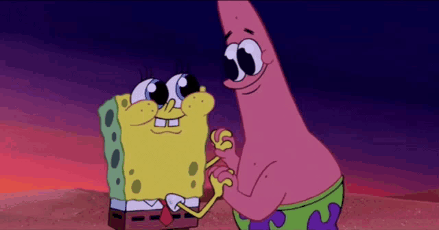 Patrick, spongebob cartoon and sad gif anime #330831 on